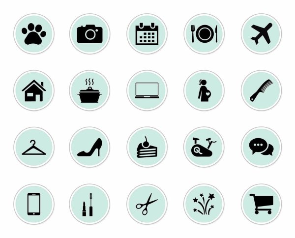 Современные иконки для Инстаграм