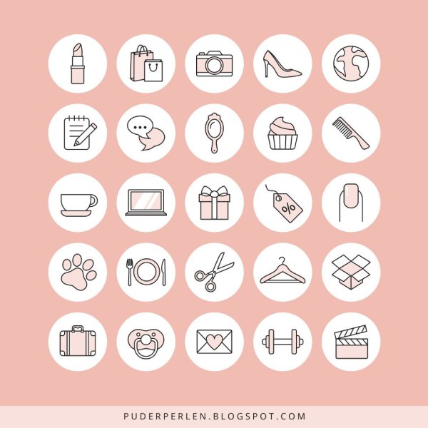 Набор значков для актуального