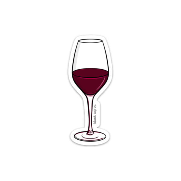 Бокал вина стикер