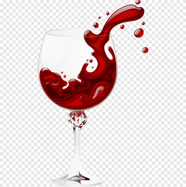 Бокал с вином вектор
