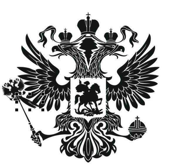 Герб России на авто