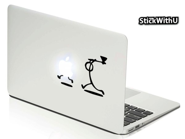 Наклейки на ноутбук эпл фирменные