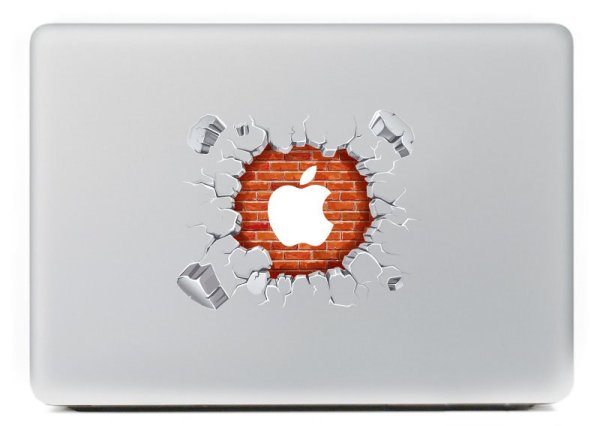 Наклейки надписи на макбук