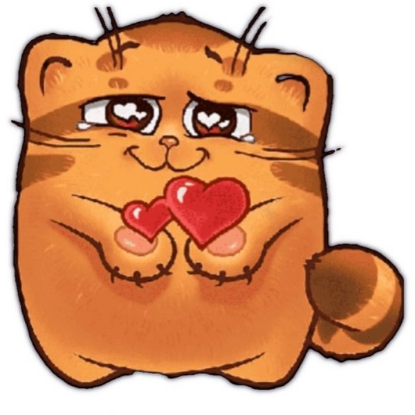 Смешной кот стикер