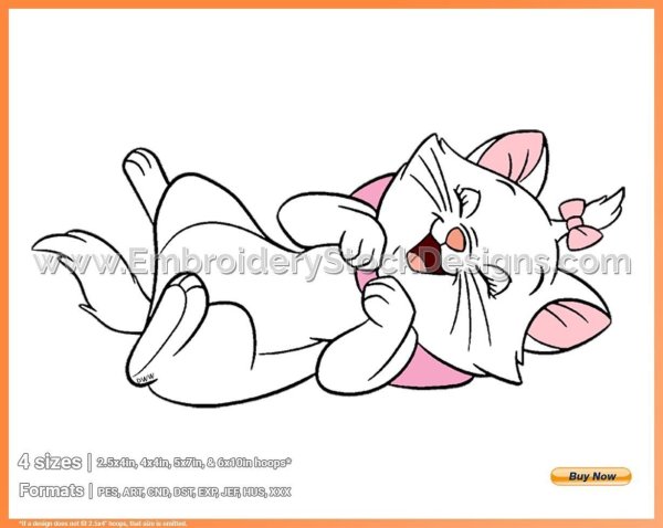 Кошка Мари на прозрачном фоне