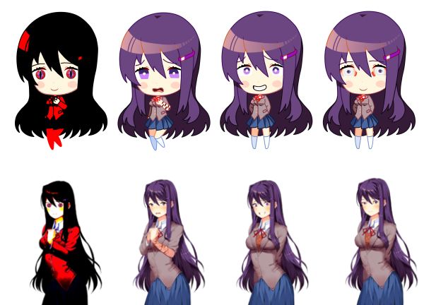 Doki Doki Yuri спрайт