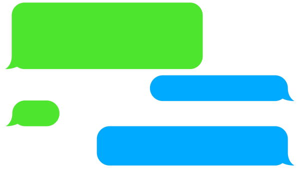 Плашка для текста сообщения без фона