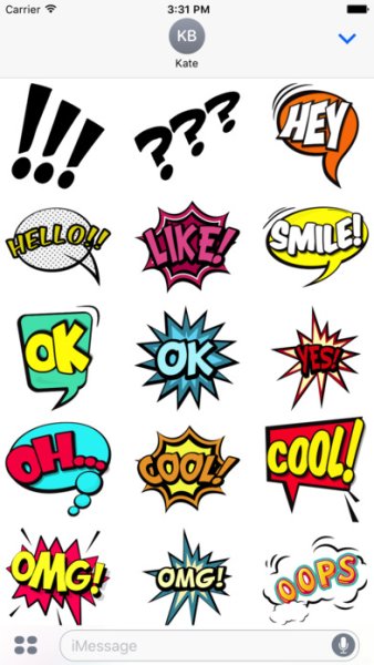 Наклейки приложения