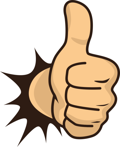 Рука с поднятым большим пальцем