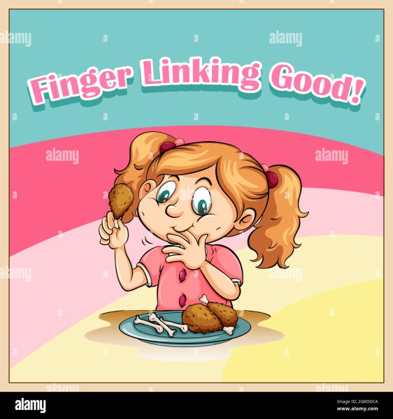 Иллюстрация к фразеологизму пальчики оближешь