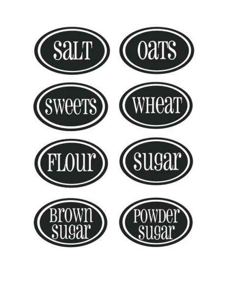 Надписи для наклеек на кухню