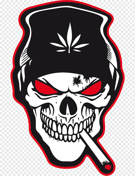 Череп наклейка