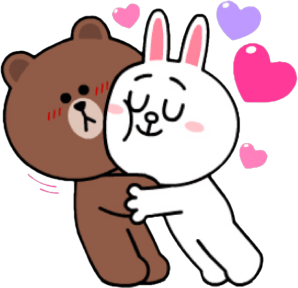 Стикеры line Cony and Brown