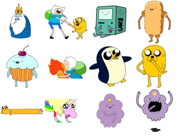 Стикеры Adventure time