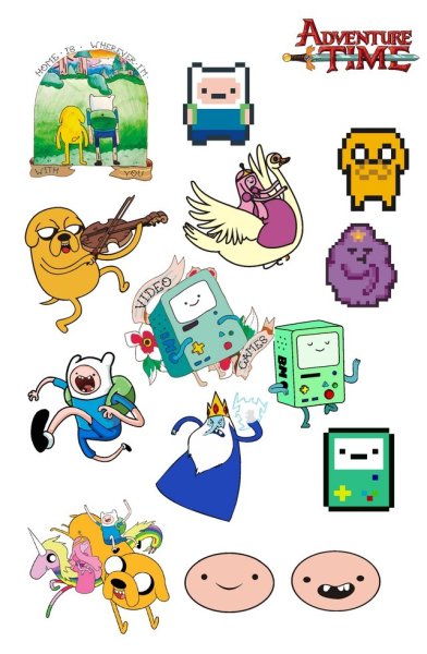 Наклейки адвенчер тайм