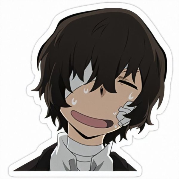 Стикеры бродячие псы Дазай