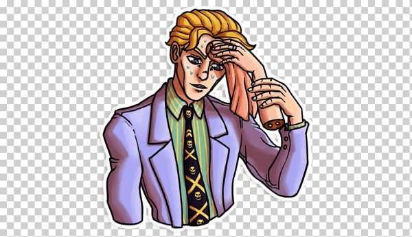 Джоджо Стикеры Кира