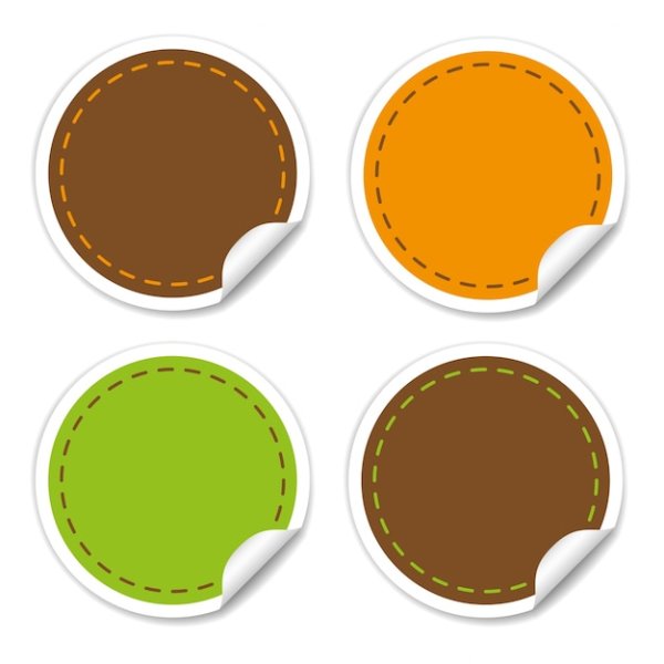 Круглая этикетка вектор