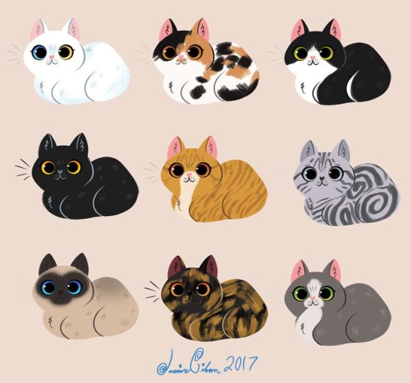 Наклейки котики