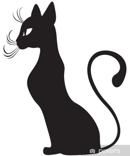 Изящный силуэт кошки