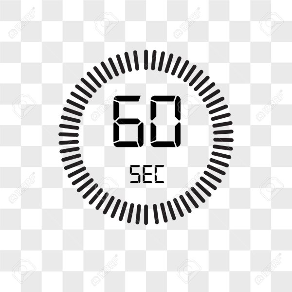 Таймер 30 секунд с прозрачным фоном