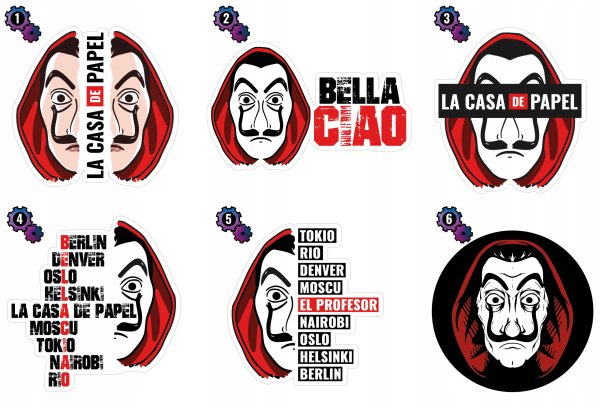 Стикеры бумажный дом сериал