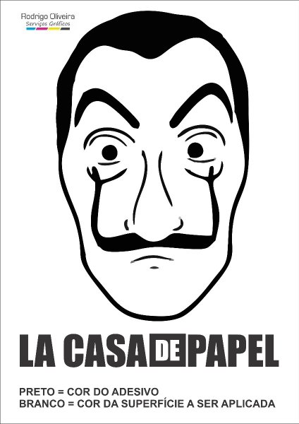 Маска Сальвадора дали бумажный дом вектор