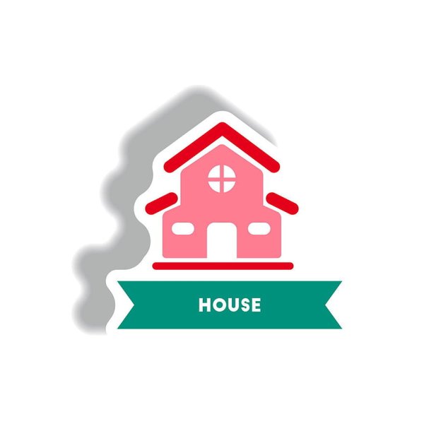 Наклейки домики