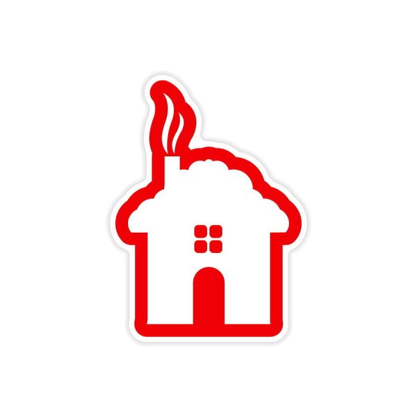 Домик мультяшный розовый