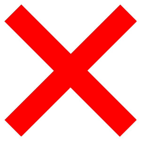 Красный крестик