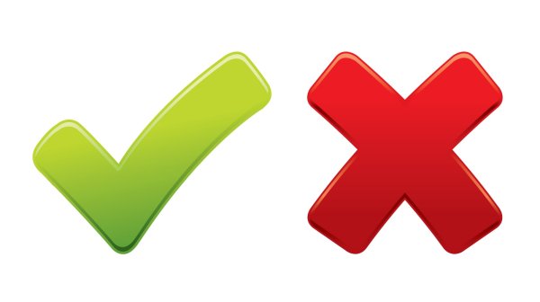 Галочка и крестик