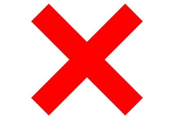 Красный крестик