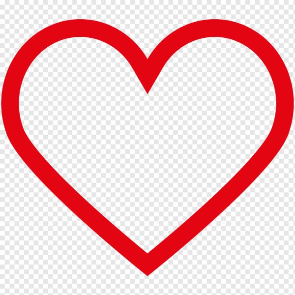 Сердечко без заливки