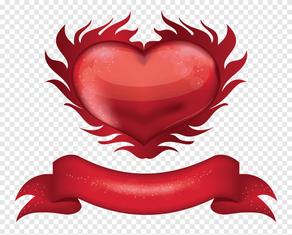 Клипарт баннер с сердечками