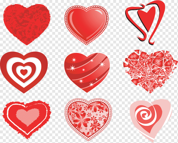 Красивые сердечки для вырезания