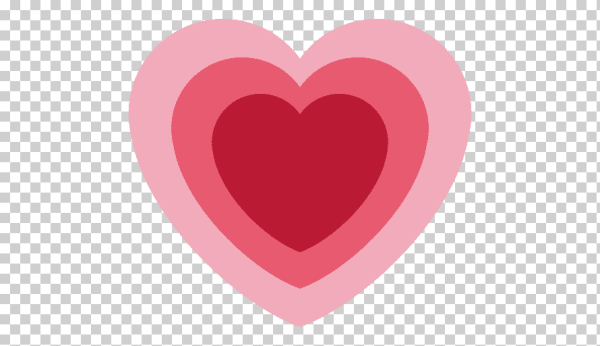 Стикер сердечко розовое