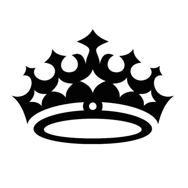 Корона черно белая