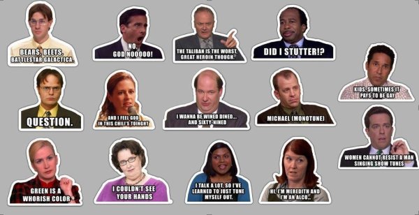 Стикеры офис сериал