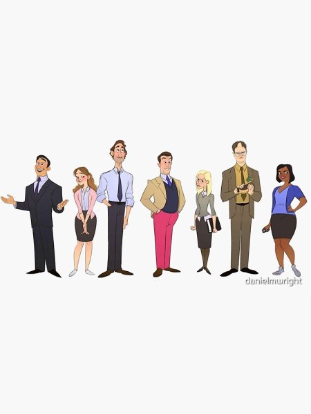 Стикеры в стиле сериала офис