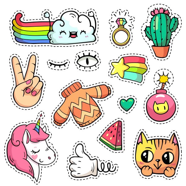 Наклейка Единорог