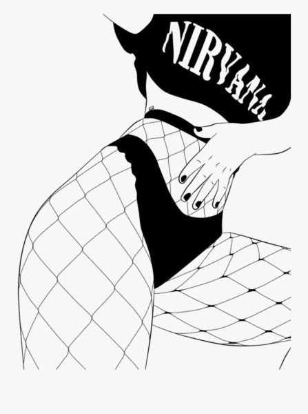 Чб картинки для срисовки Эстетика