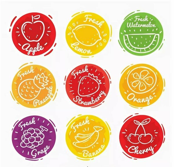 Ценник круглый