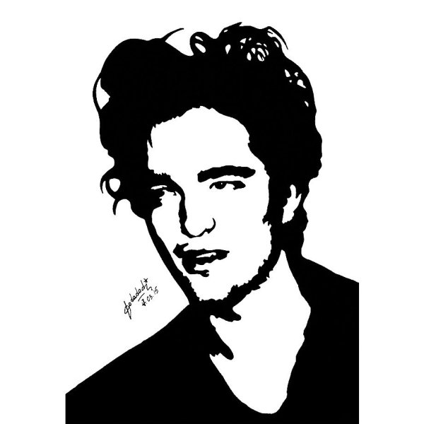 Роберт Паттинсон силуэт