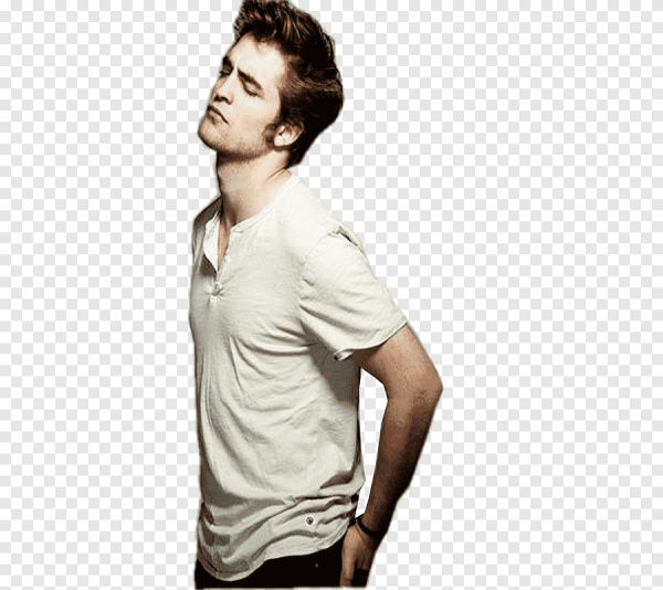 Роберт Паттинсон на белом фоне