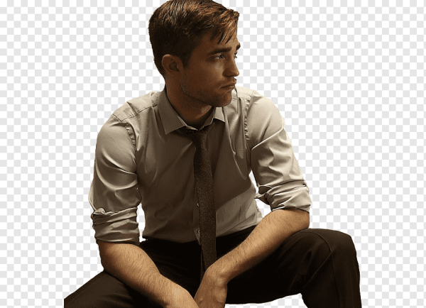 Robert Pattinson sitting