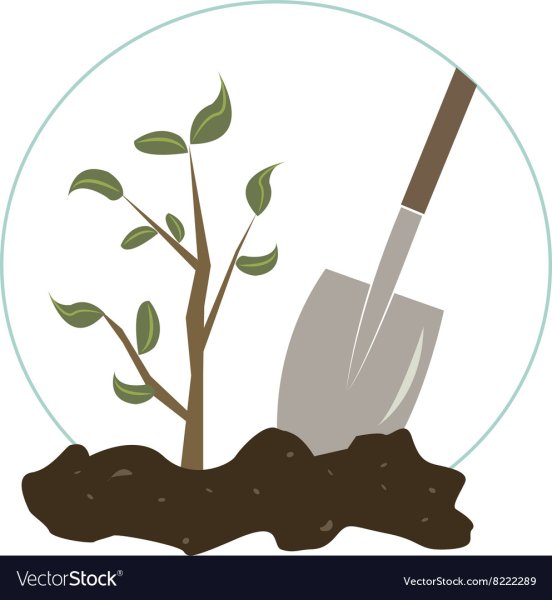 Высадка деревьев вектор