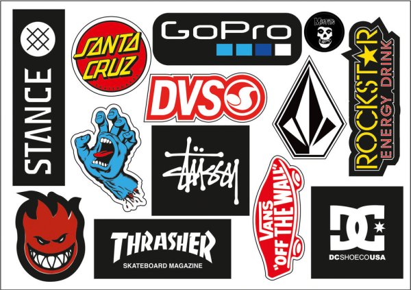 Простые и крутые наклейки