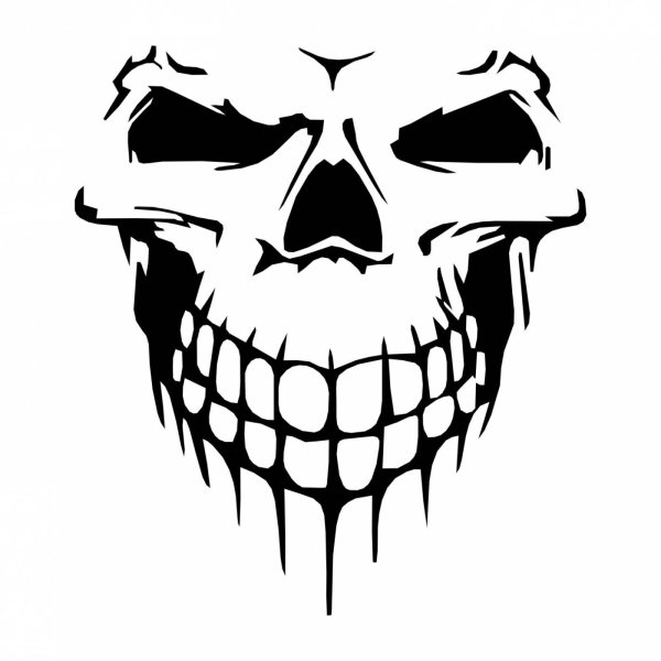 Череп наклейка