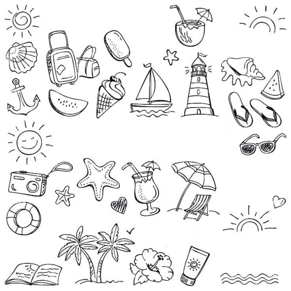 Наклейки черно белые животные