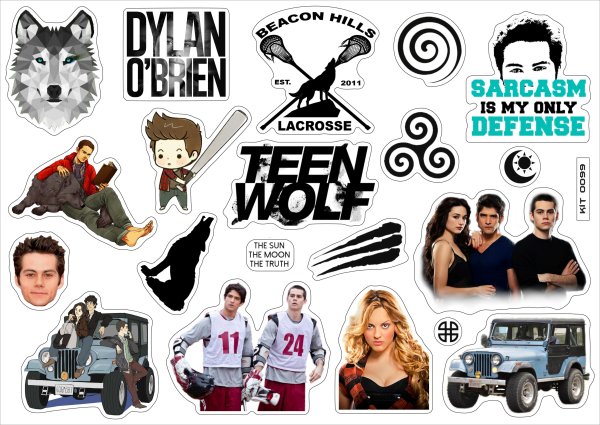 Наклейки Волчонок сериал